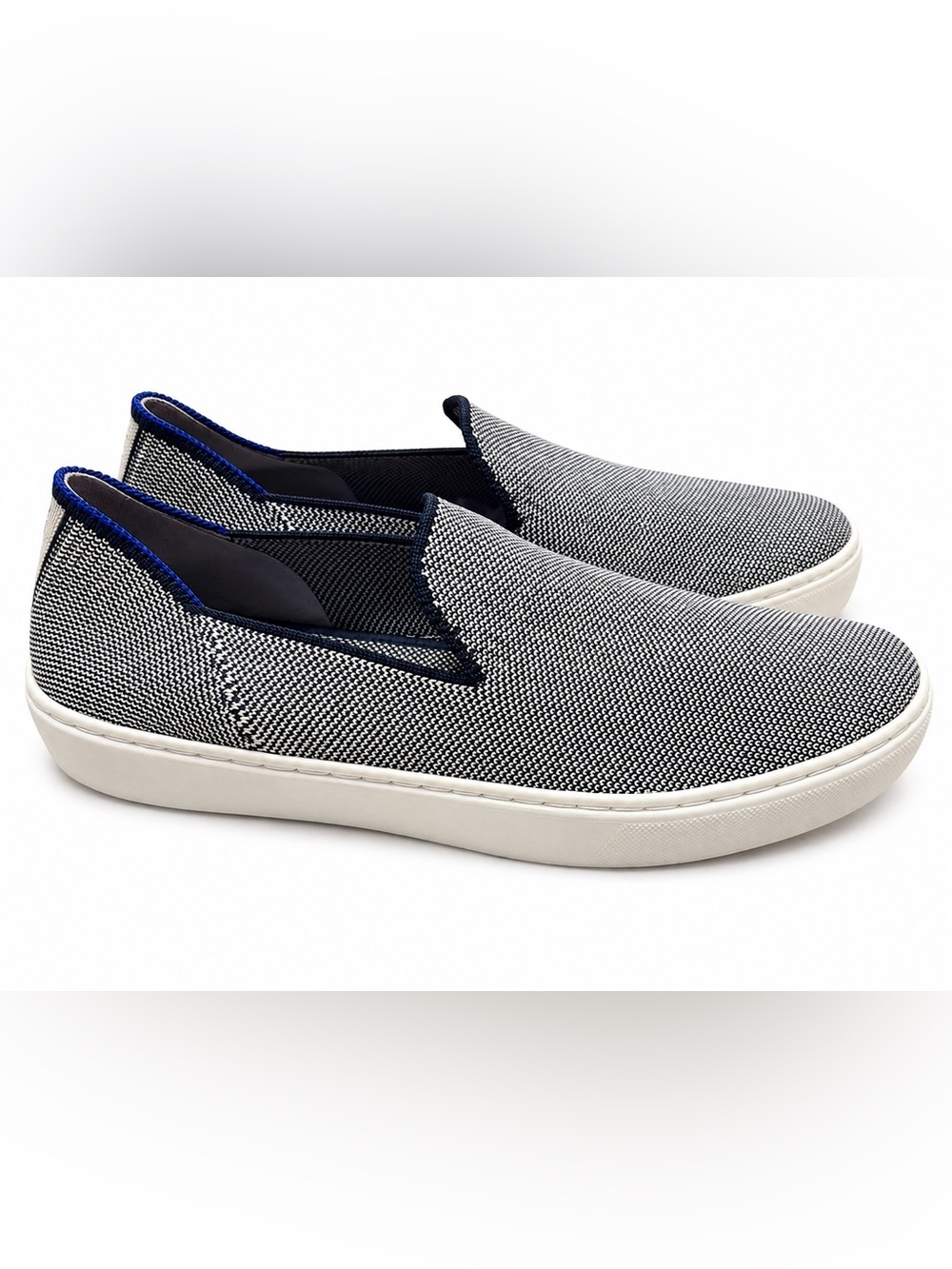 Rothy’s The Sneaker Slip-On Knit Shoes Gray Blue Women’s Size 8